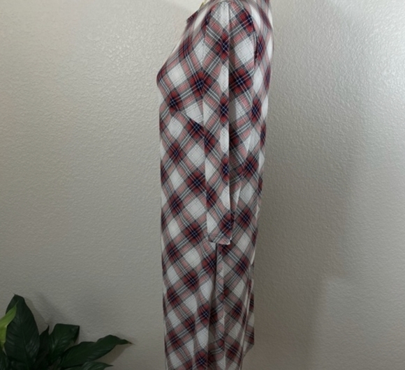 Plaid Stretch Check Bodycon Knee Length Dress - Picture 2 of 6